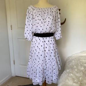 White House Black Market Polka Dot Dress